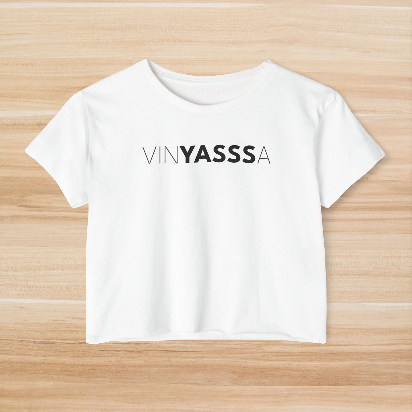 Vinyasssa Festival Crop Top, Trendy Women’s Shirt, Summer Music Top, Stylish Lounge Wear, Perfect for Concerts, Gift for Her