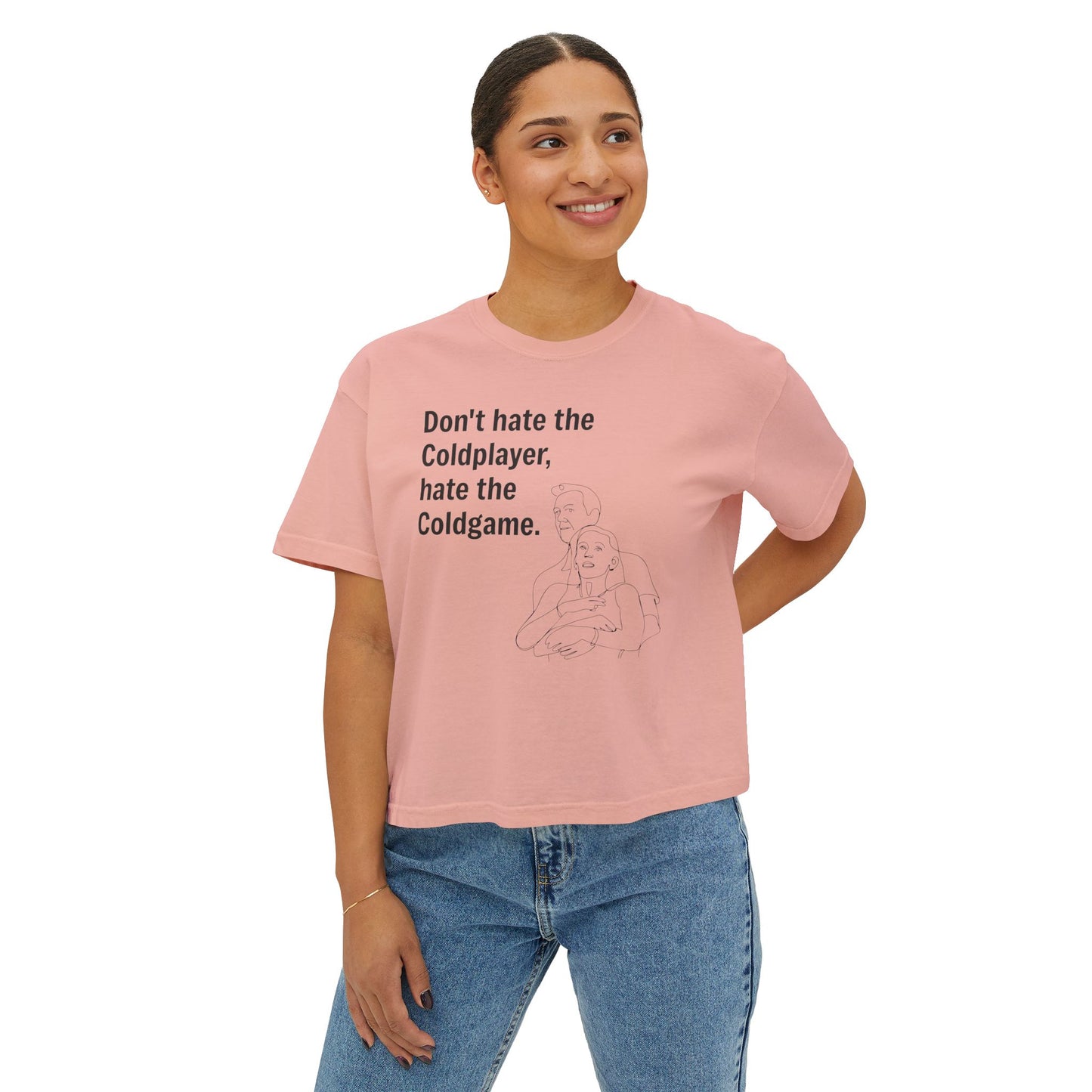 Don’t Hate the ColdPlayer, Hate the ColdGame Shirt Graphic Tee – Funny Coldplay Kiss Cam Inspired Tee, Lounge Wear, Gift for Her, Casual Summer Style