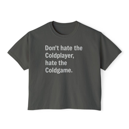 Don’t Hate the ColdPlayer, Hate the ColdGame Shirt – Funny Coldplay Kiss Cam Inspired TeeLounge Wear, Gift for Her, Casual Summer Style