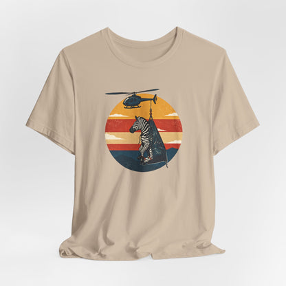 Ed the Zebra & Helicopter Retro Circle Tee Nashville