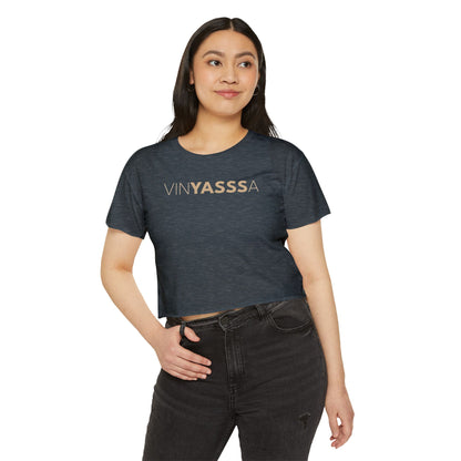Vinyasssa Festival Crop Top, Trendy Women’s Shirt, Summer Music Top, Stylish Lounge Wear, Perfect for Concerts, Gift for Her