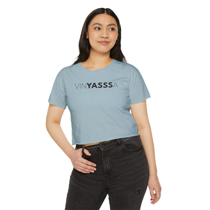 Vinyasssa Festival Crop Top, Trendy Women’s Shirt, Summer Music Top, Stylish Lounge Wear, Perfect for Concerts, Gift for Her