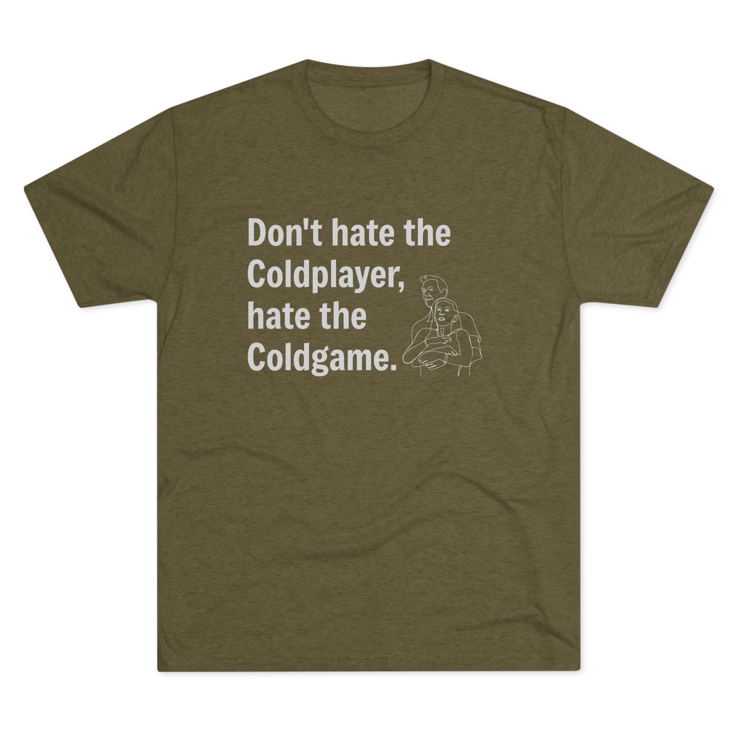 Don't Hate the Coldplayer, Hate the Coldgame - Coldplay Inspired T-Shirt, Music Lover Gift, Concert Outfit, Casual Wear