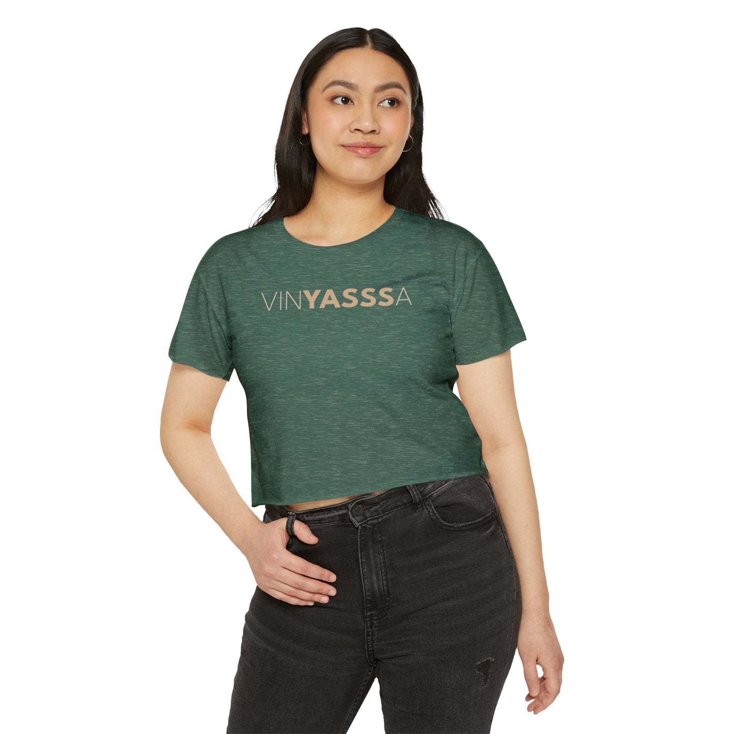 Vinyasssa Festival Crop Top, Trendy Women’s Shirt, Summer Music Top, Stylish Lounge Wear, Perfect for Concerts, Gift for Her