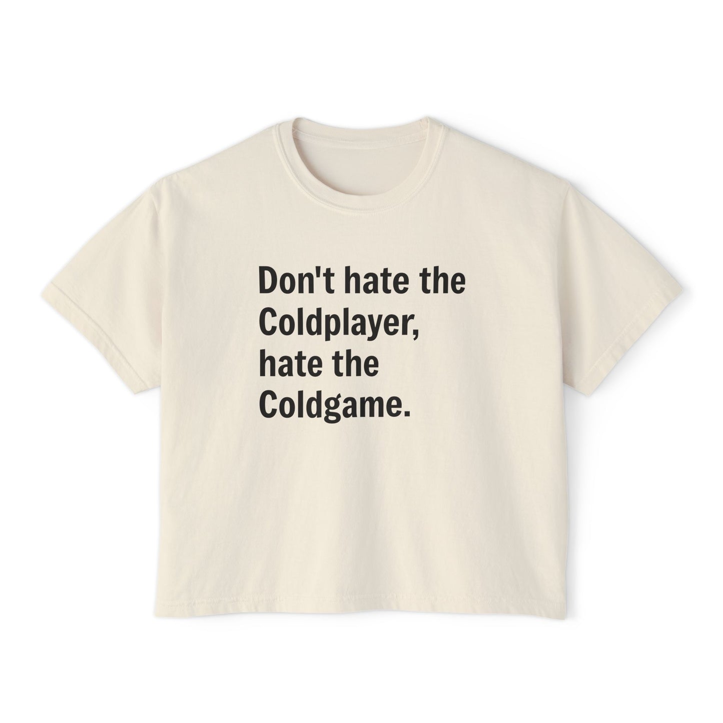 Don’t Hate the ColdPlayer, Hate the ColdGame Shirt – Funny Coldplay Kiss Cam Inspired TeeLounge Wear, Gift for Her, Casual Summer Style
