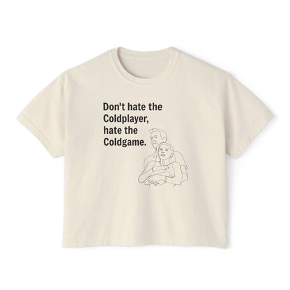 Don’t Hate the ColdPlayer, Hate the ColdGame Shirt Graphic Tee – Funny Coldplay Kiss Cam Inspired Tee, Lounge Wear, Gift for Her, Casual Summer Style