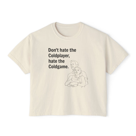 Don’t Hate the ColdPlayer, Hate the ColdGame Shirt Graphic Tee – Funny Coldplay Kiss Cam Inspired Tee, Lounge Wear, Gift for Her, Casual Summer Style