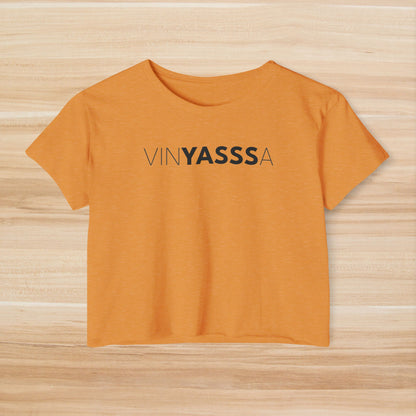 Vinyasssa Festival Crop Top, Trendy Women’s Shirt, Summer Music Top, Stylish Lounge Wear, Perfect for Concerts, Gift for Her
