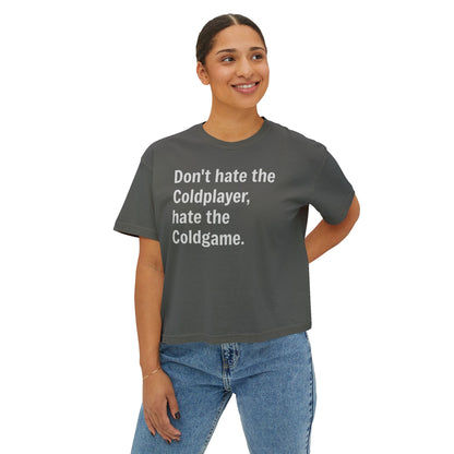 Don’t Hate the ColdPlayer, Hate the ColdGame Shirt – Funny Coldplay Kiss Cam Inspired TeeLounge Wear, Gift for Her, Casual Summer Style