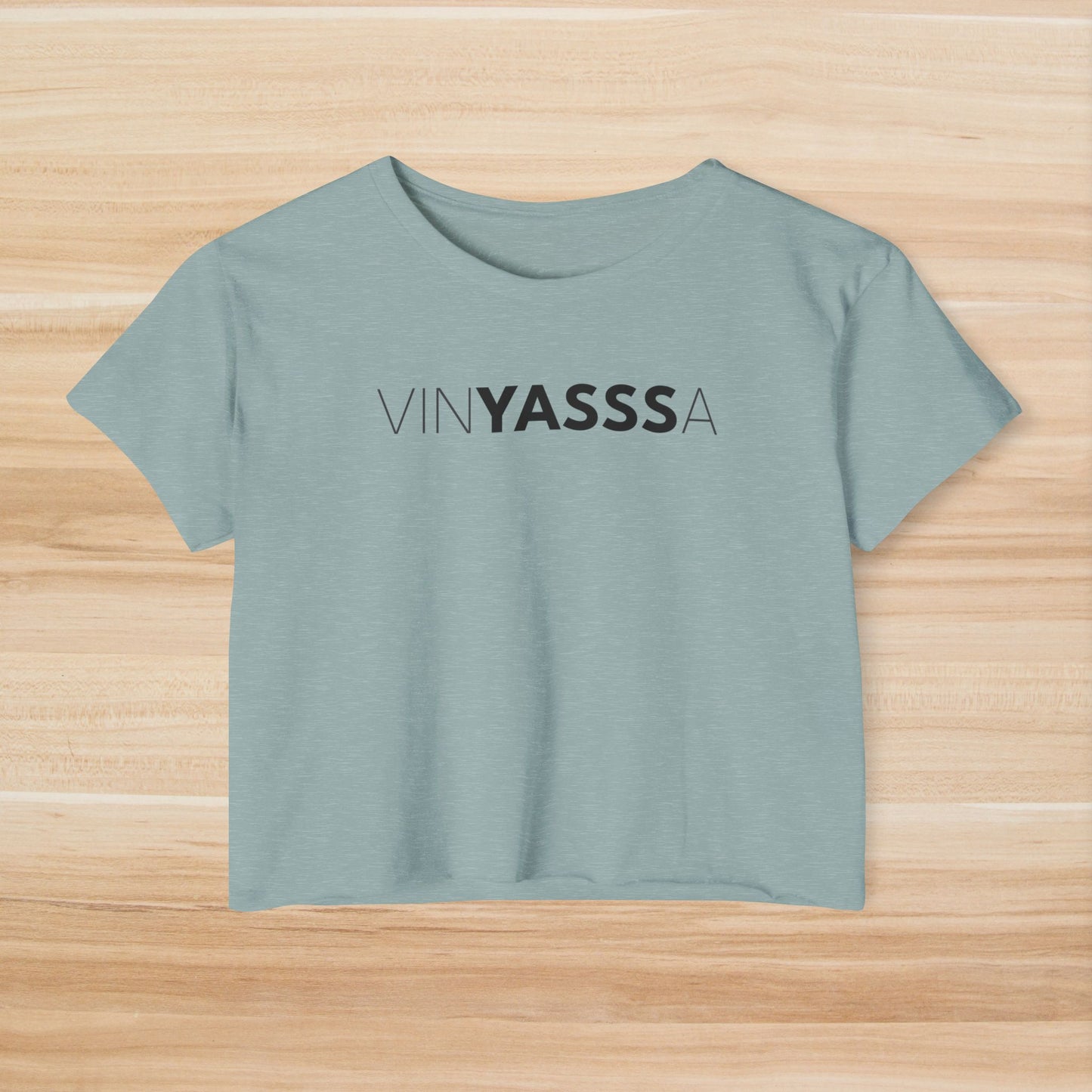 Vinyasssa Festival Crop Top, Trendy Women’s Shirt, Summer Music Top, Stylish Lounge Wear, Perfect for Concerts, Gift for Her