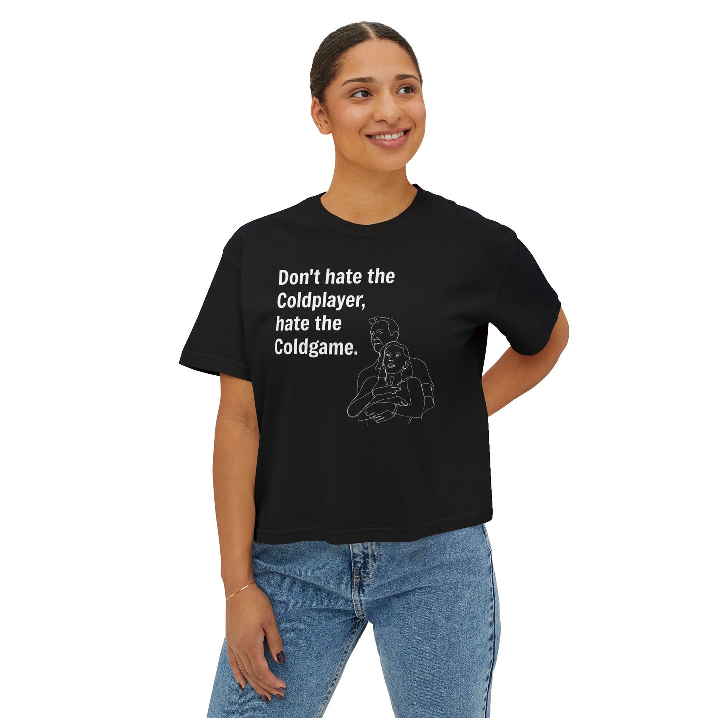 Don’t Hate the ColdPlayer, Hate the ColdGame Shirt Graphic Tee – Funny Coldplay Kiss Cam Inspired Tee, Lounge Wear, Gift for Her, Casual Summer Style
