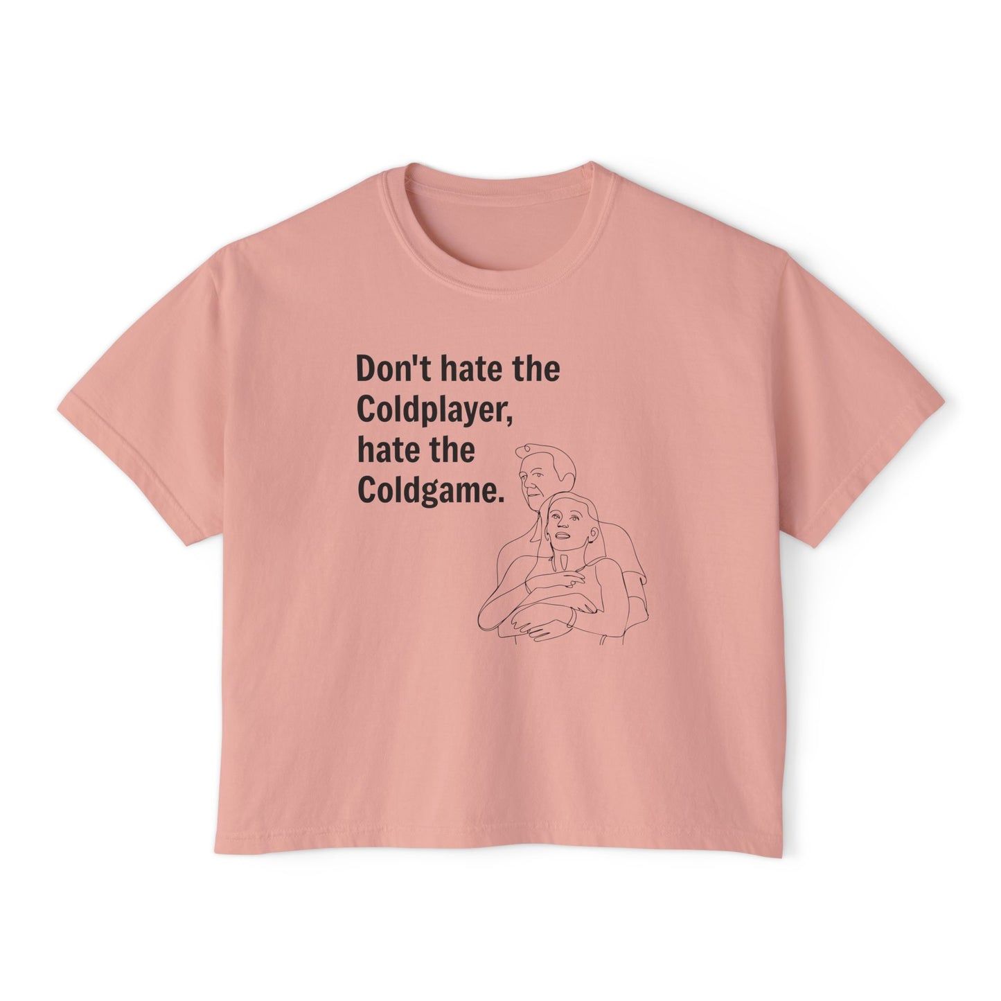 Don’t Hate the ColdPlayer, Hate the ColdGame Shirt Graphic Tee – Funny Coldplay Kiss Cam Inspired Tee, Lounge Wear, Gift for Her, Casual Summer Style