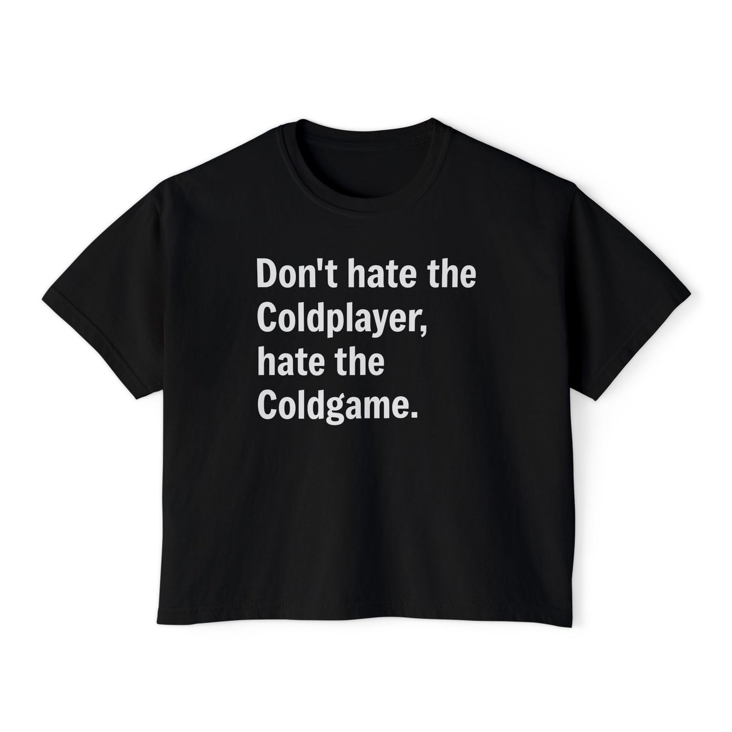 Don’t Hate the ColdPlayer, Hate the ColdGame Shirt – Funny Coldplay Kiss Cam Inspired TeeLounge Wear, Gift for Her, Casual Summer Style