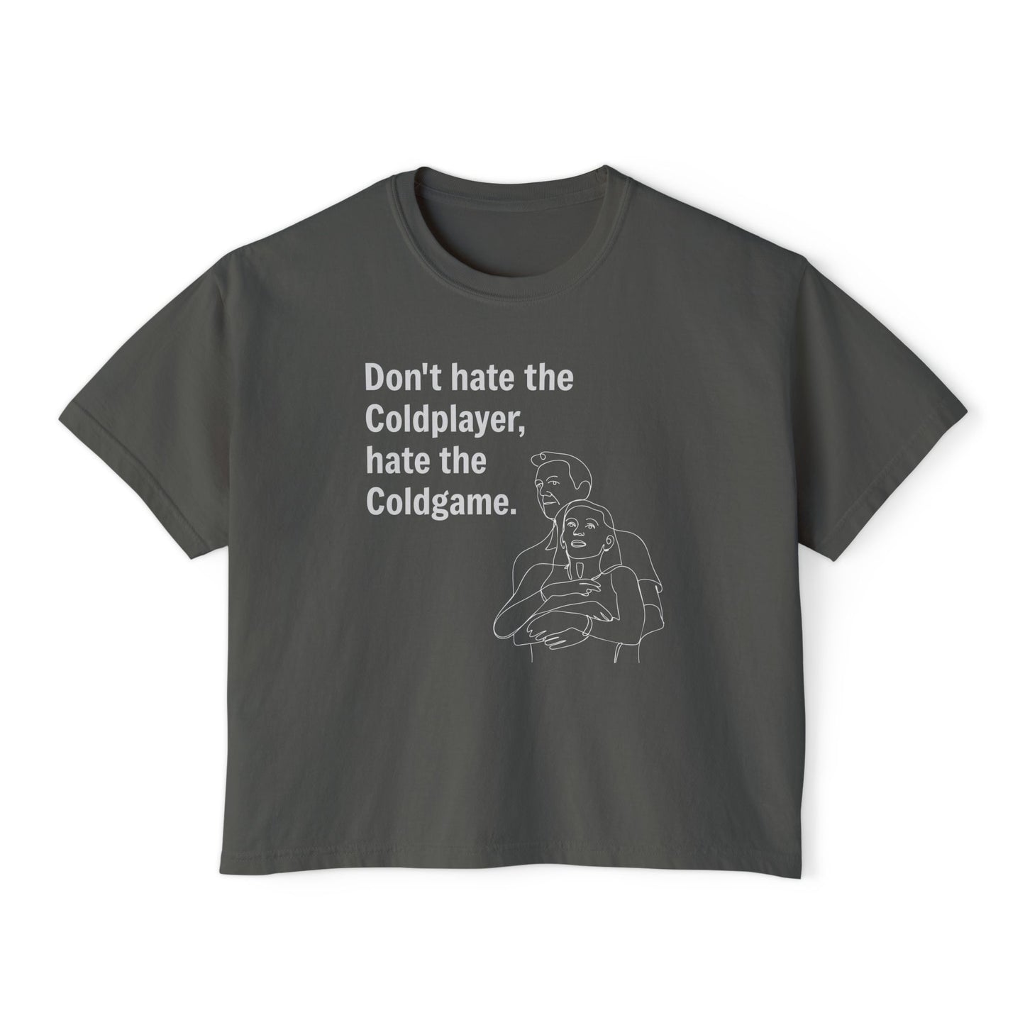 Don’t Hate the ColdPlayer, Hate the ColdGame Shirt Graphic Tee – Funny Coldplay Kiss Cam Inspired Tee, Lounge Wear, Gift for Her, Casual Summer Style
