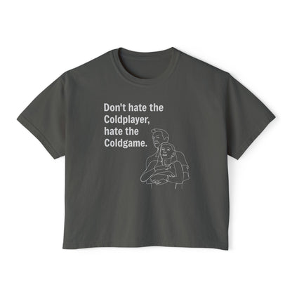 Don’t Hate the ColdPlayer, Hate the ColdGame Shirt Graphic Tee – Funny Coldplay Kiss Cam Inspired Tee, Lounge Wear, Gift for Her, Casual Summer Style