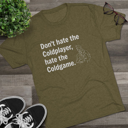 Don't Hate the Coldplayer, Hate the Coldgame - Coldplay Inspired T-Shirt, Music Lover Gift, Concert Outfit, Casual Wear