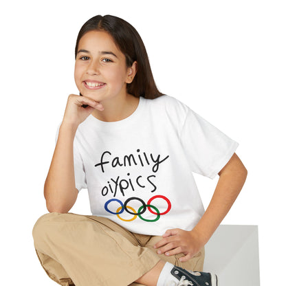 Family Olypics Youth T-Shirt — “Best Outlaws Ever!” Handwritten Kids Tee