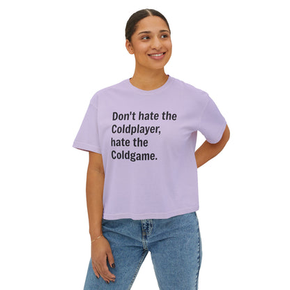 Don’t Hate the ColdPlayer, Hate the ColdGame Shirt – Funny Coldplay Kiss Cam Inspired TeeLounge Wear, Gift for Her, Casual Summer Style