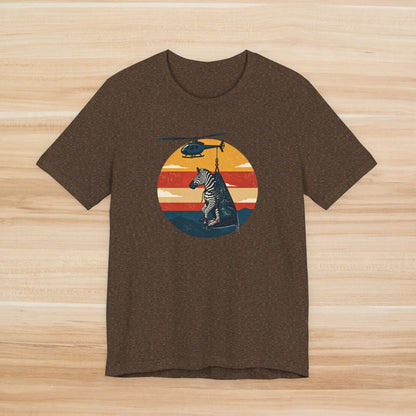 Ed the Zebra & Helicopter Retro Circle Tee Nashville