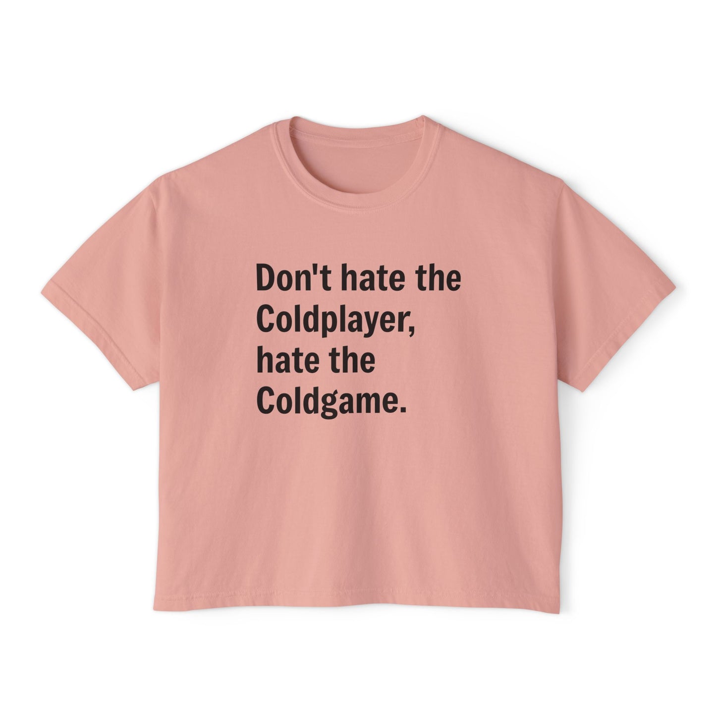 Don’t Hate the ColdPlayer, Hate the ColdGame Shirt – Funny Coldplay Kiss Cam Inspired TeeLounge Wear, Gift for Her, Casual Summer Style