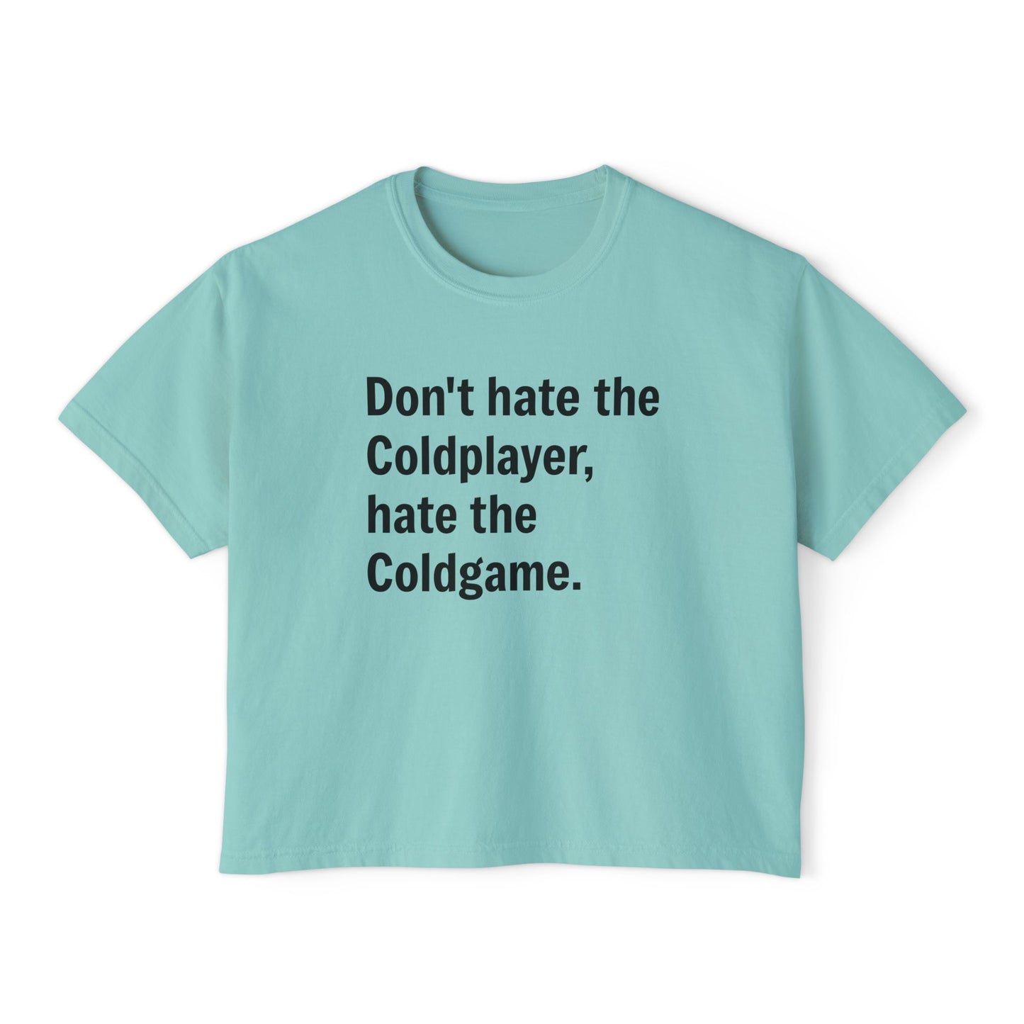 Don’t Hate the ColdPlayer, Hate the ColdGame Shirt – Funny Coldplay Kiss Cam Inspired TeeLounge Wear, Gift for Her, Casual Summer Style