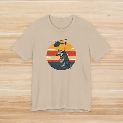 Ed the Zebra & Helicopter Retro Circle Tee Nashville