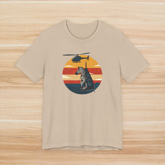 Ed the Zebra & Helicopter Retro Circle Tee Nashville