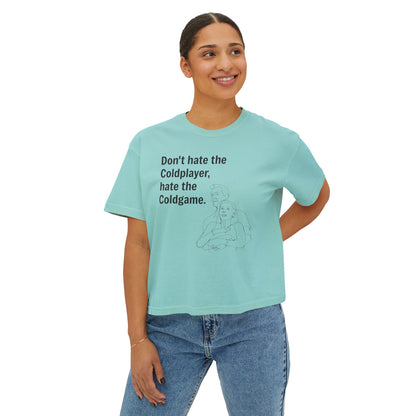 Don’t Hate the ColdPlayer, Hate the ColdGame Shirt Graphic Tee – Funny Coldplay Kiss Cam Inspired Tee, Lounge Wear, Gift for Her, Casual Summer Style