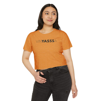 Vinyasssa Festival Crop Top, Trendy Women’s Shirt, Summer Music Top, Stylish Lounge Wear, Perfect for Concerts, Gift for Her