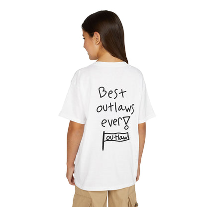 Family Olypics Youth T-Shirt — “Best Outlaws Ever!” Handwritten Kids Tee