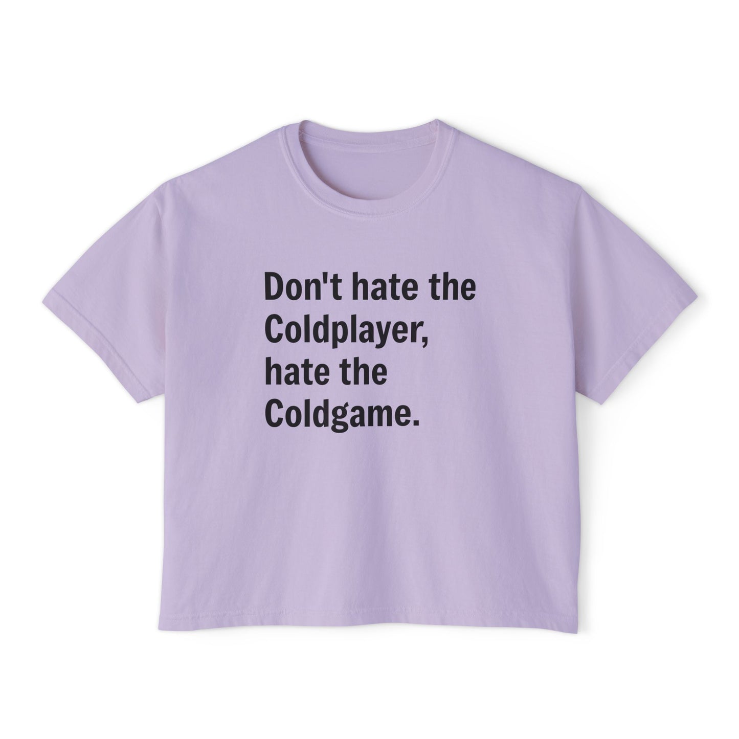 Don’t Hate the ColdPlayer, Hate the ColdGame Shirt – Funny Coldplay Kiss Cam Inspired TeeLounge Wear, Gift for Her, Casual Summer Style