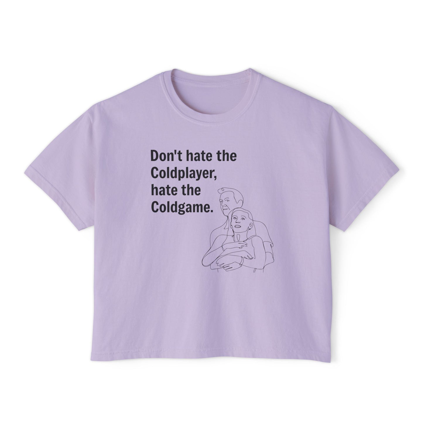 Don’t Hate the ColdPlayer, Hate the ColdGame Shirt Graphic Tee – Funny Coldplay Kiss Cam Inspired Tee, Lounge Wear, Gift for Her, Casual Summer Style