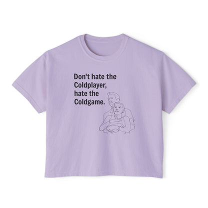 Don’t Hate the ColdPlayer, Hate the ColdGame Shirt Graphic Tee – Funny Coldplay Kiss Cam Inspired Tee, Lounge Wear, Gift for Her, Casual Summer Style