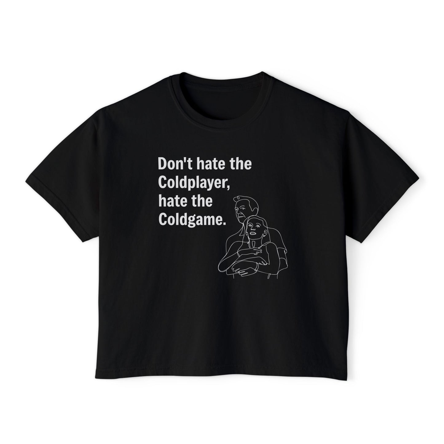 Don’t Hate the ColdPlayer, Hate the ColdGame Shirt Graphic Tee – Funny Coldplay Kiss Cam Inspired Tee, Lounge Wear, Gift for Her, Casual Summer Style