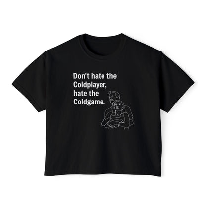Don’t Hate the ColdPlayer, Hate the ColdGame Shirt Graphic Tee – Funny Coldplay Kiss Cam Inspired Tee, Lounge Wear, Gift for Her, Casual Summer Style