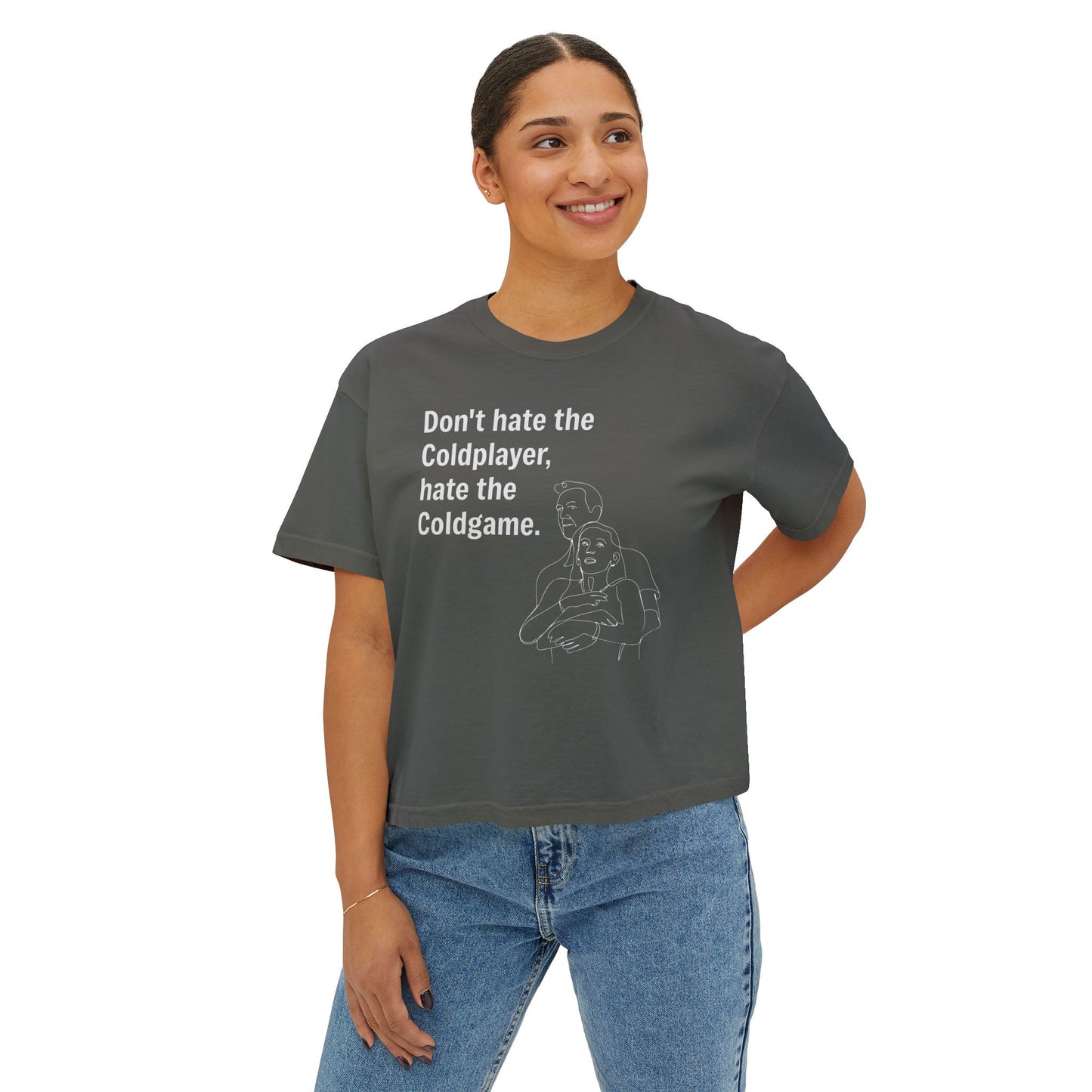 Don’t Hate the ColdPlayer, Hate the ColdGame Shirt Graphic Tee – Funny Coldplay Kiss Cam Inspired Tee, Lounge Wear, Gift for Her, Casual Summer Style