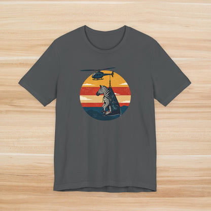 Ed the Zebra & Helicopter Retro Circle Tee Nashville