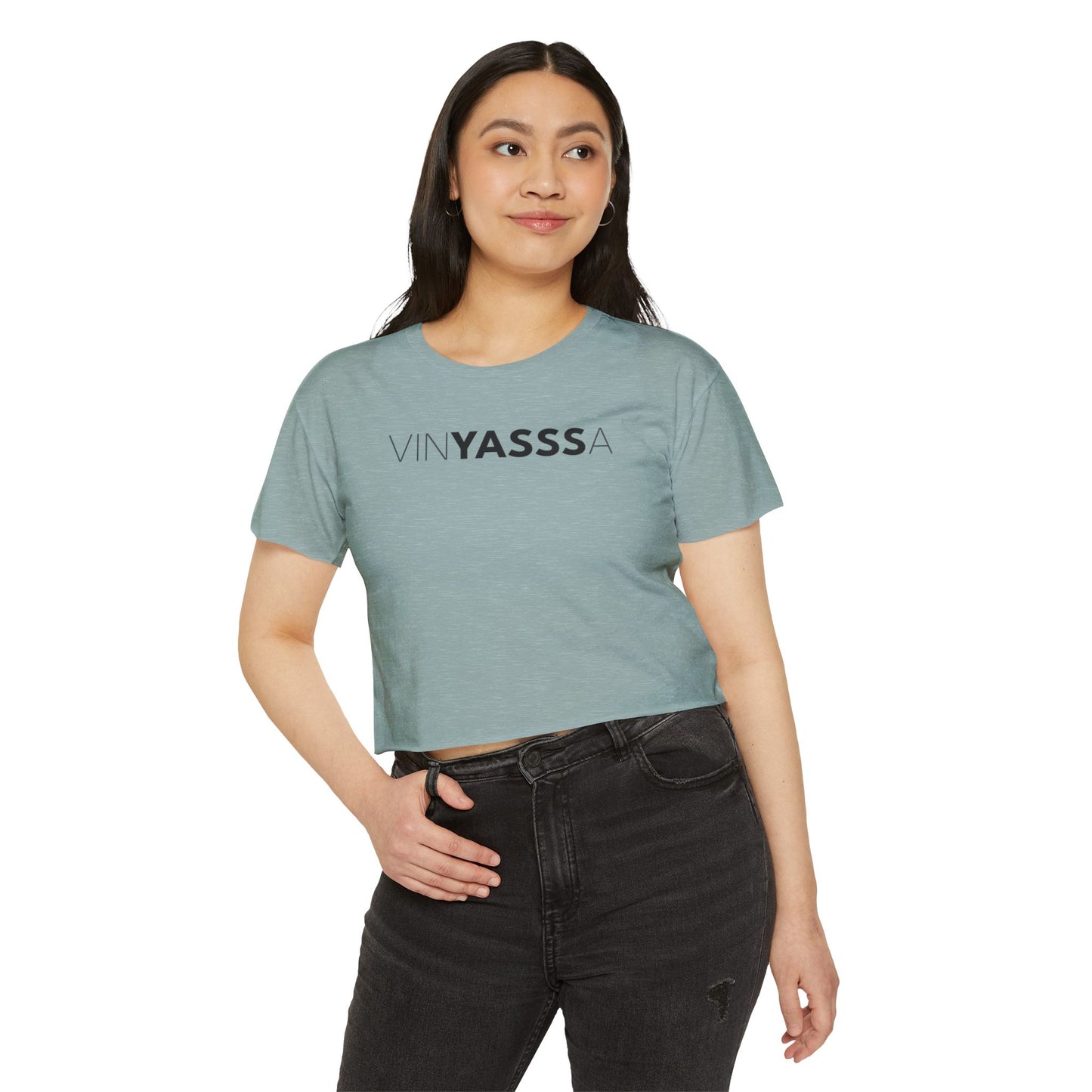 Vinyasssa Festival Crop Top, Trendy Women’s Shirt, Summer Music Top, Stylish Lounge Wear, Perfect for Concerts, Gift for Her