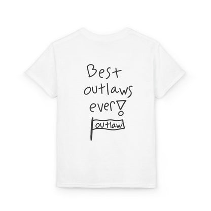 Family Olypics Youth T-Shirt — “Best Outlaws Ever!” Handwritten Kids Tee