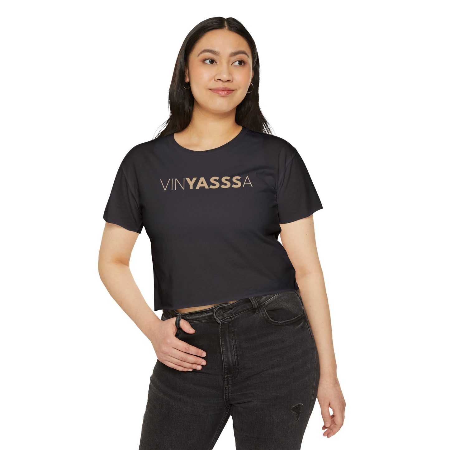 Vinyasssa Festival Crop Top, Trendy Women’s Shirt, Summer Music Top, Stylish Lounge Wear, Perfect for Concerts, Gift for Her
