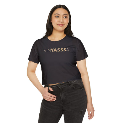Vinyasssa Festival Crop Top, Trendy Women’s Shirt, Summer Music Top, Stylish Lounge Wear, Perfect for Concerts, Gift for Her