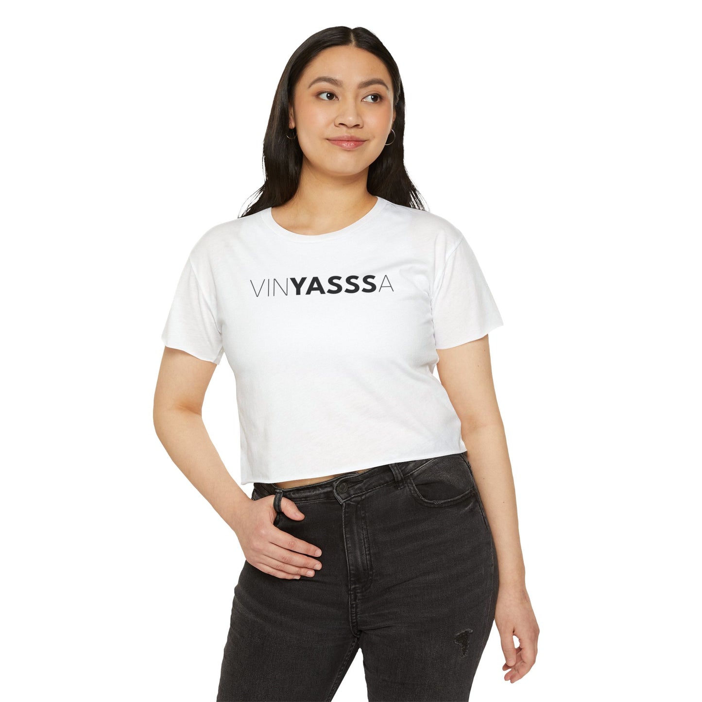 Vinyasssa Festival Crop Top, Trendy Women’s Shirt, Summer Music Top, Stylish Lounge Wear, Perfect for Concerts, Gift for Her