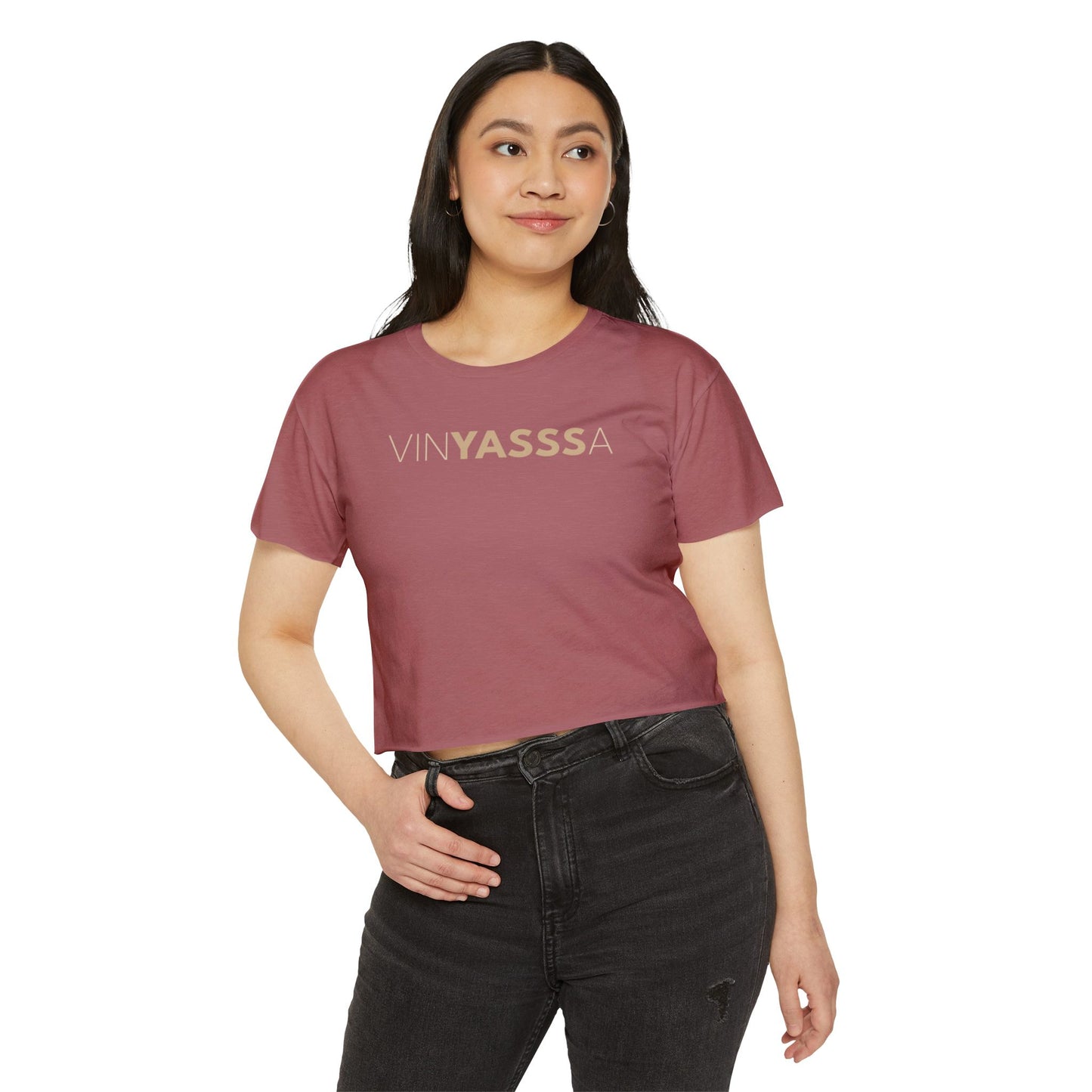 Vinyasssa Festival Crop Top, Trendy Women’s Shirt, Summer Music Top, Stylish Lounge Wear, Perfect for Concerts, Gift for Her