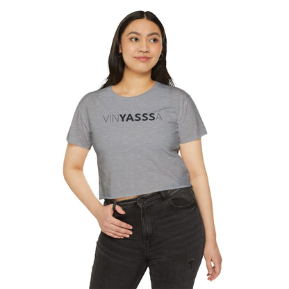 Vinyasssa Festival Crop Top, Trendy Women’s Shirt, Summer Music Top, Stylish Lounge Wear, Perfect for Concerts, Gift for Her