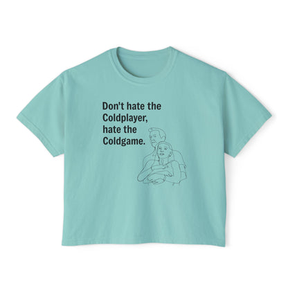 Don’t Hate the ColdPlayer, Hate the ColdGame Shirt Graphic Tee – Funny Coldplay Kiss Cam Inspired Tee, Lounge Wear, Gift for Her, Casual Summer Style