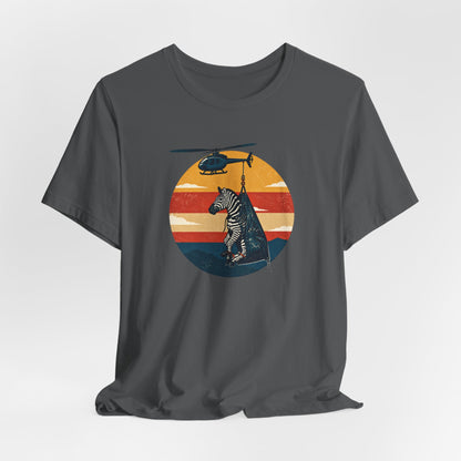 Ed the Zebra & Helicopter Retro Circle Tee Nashville