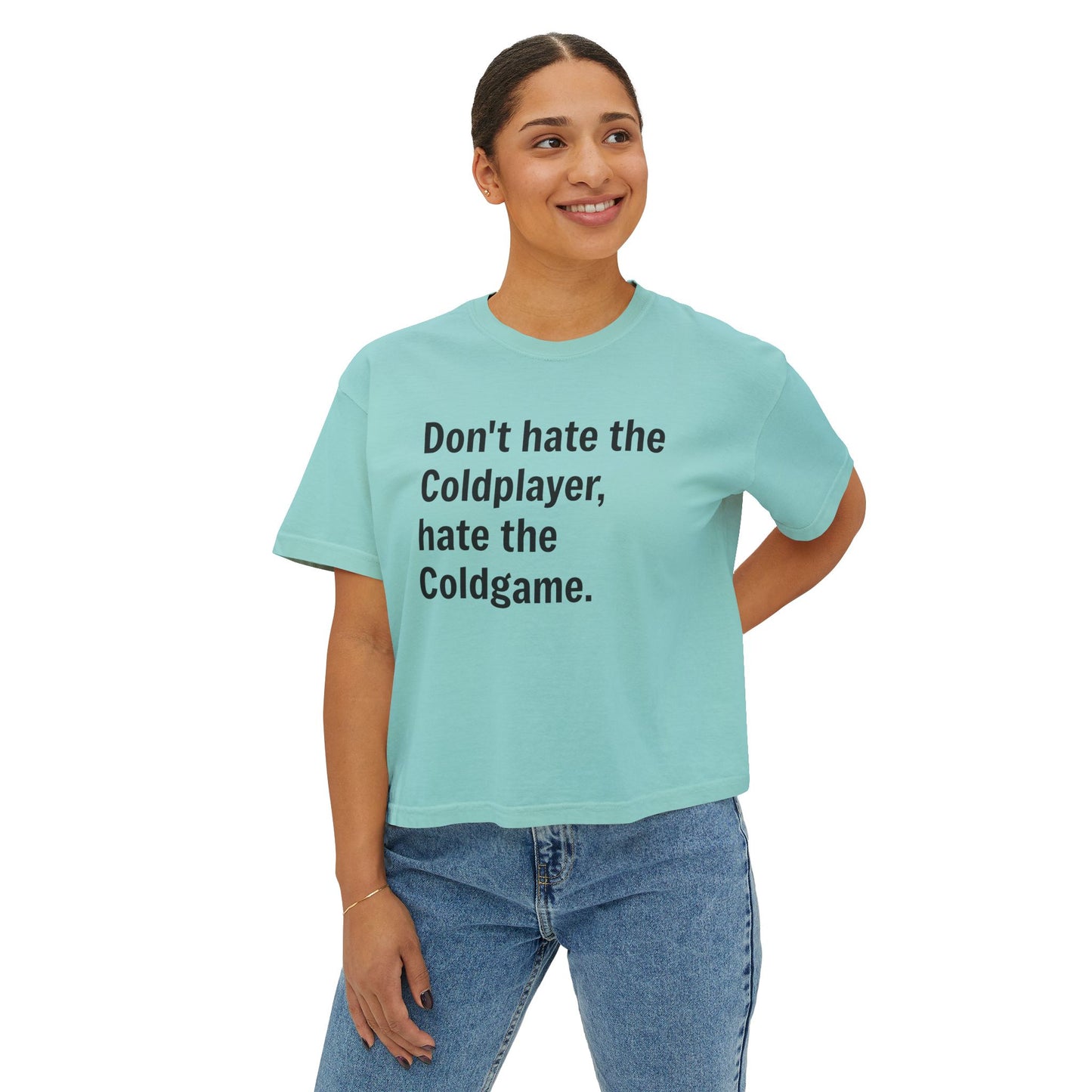 Don’t Hate the ColdPlayer, Hate the ColdGame Shirt – Funny Coldplay Kiss Cam Inspired TeeLounge Wear, Gift for Her, Casual Summer Style